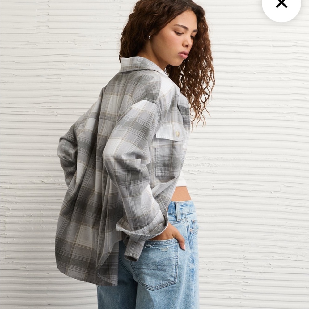 NWT Hollister Plaid Button Down Shirt - Picture 3 of 7